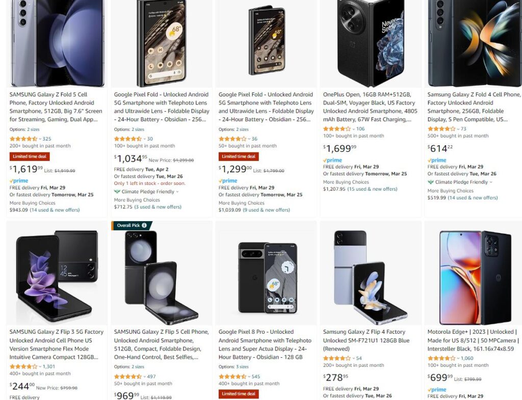 Foldable phone price