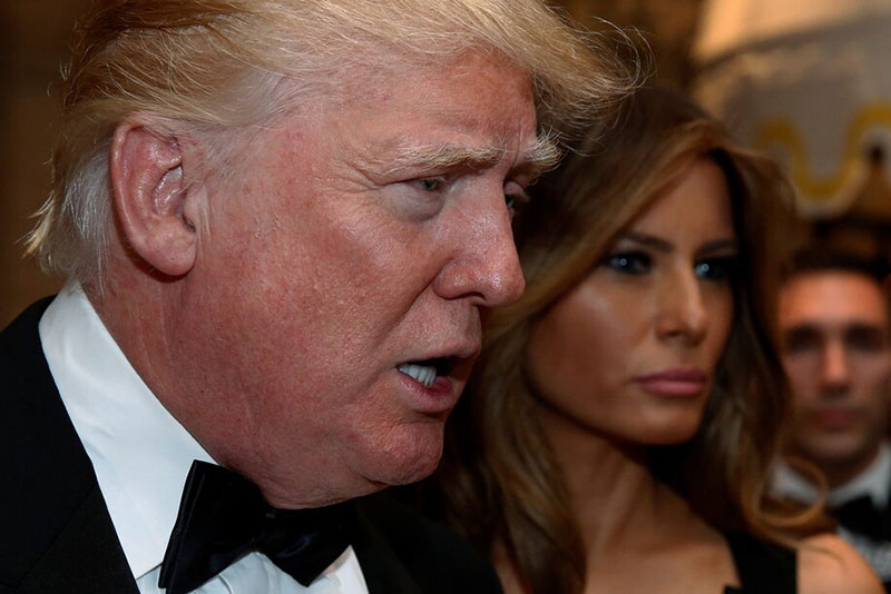 Trump and his wife