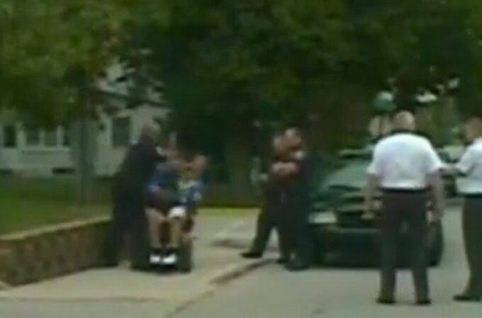 Wheelchair cop