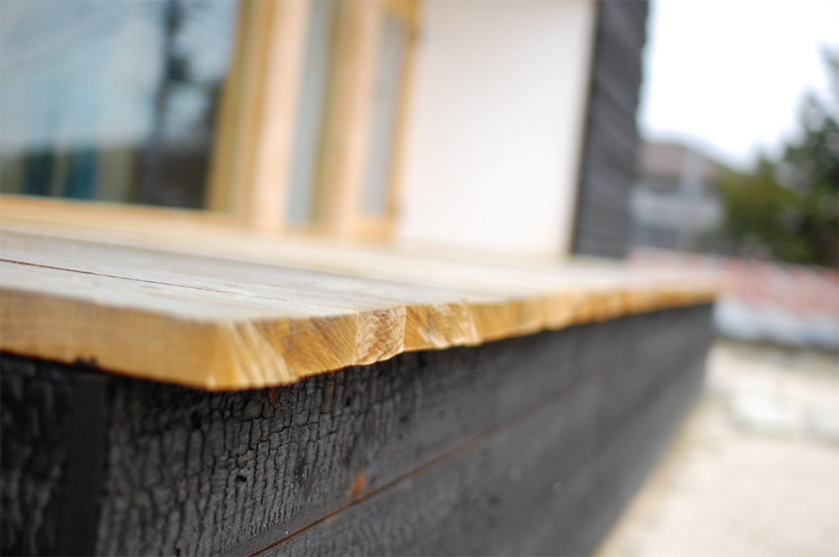 Charred wood