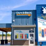 Commercial metal panels on coffee shop