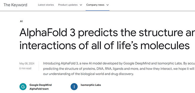 DeepMind Alphafold 3