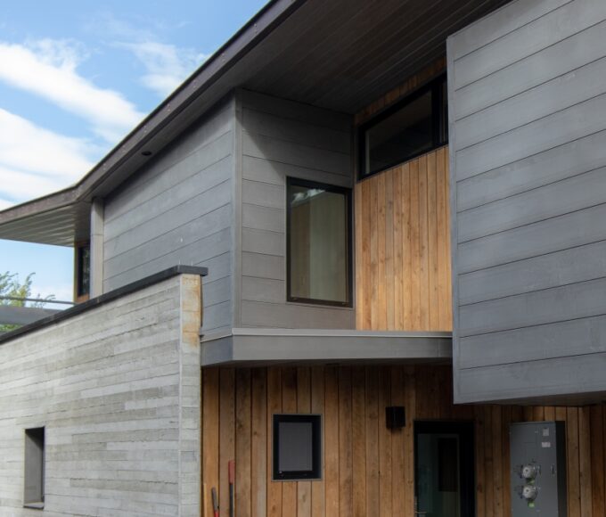 Bonderized shiplap wall