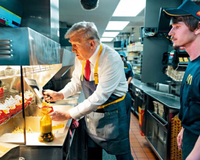 Trump at McDonald's 1