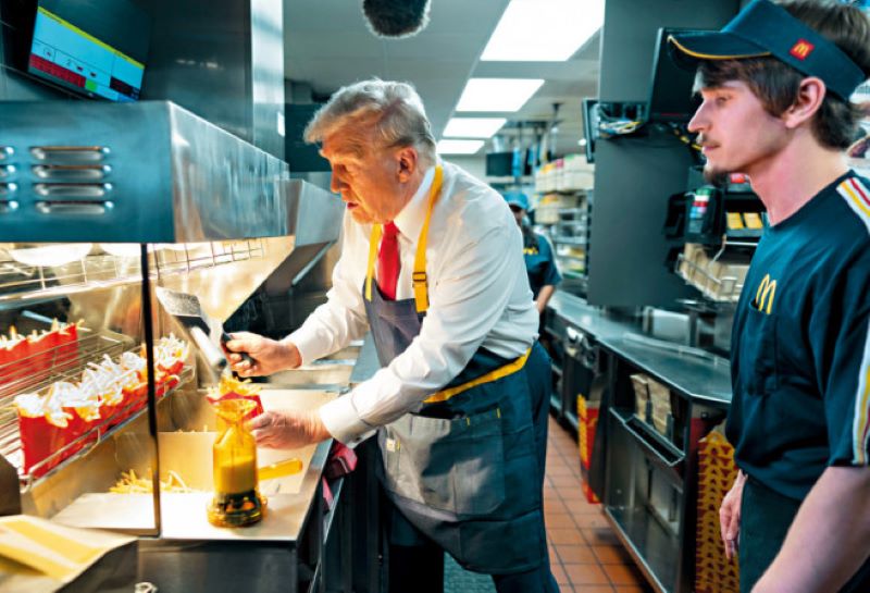 Trump at McDonald's 1