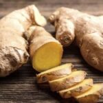 Sliced ginger