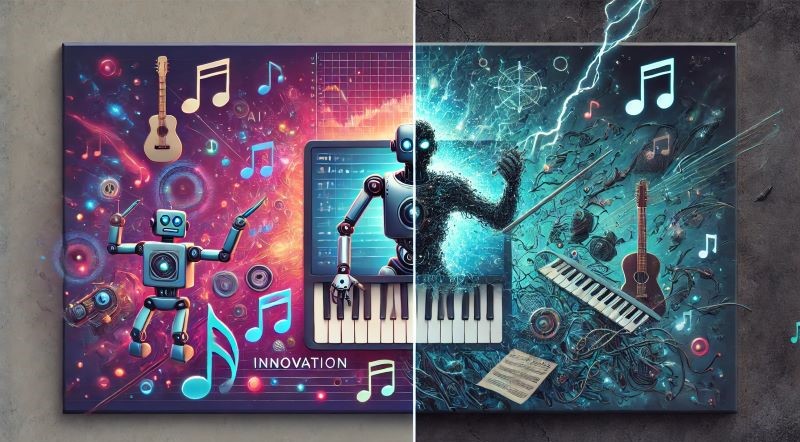 AI has both good and bad effects on the music industry
