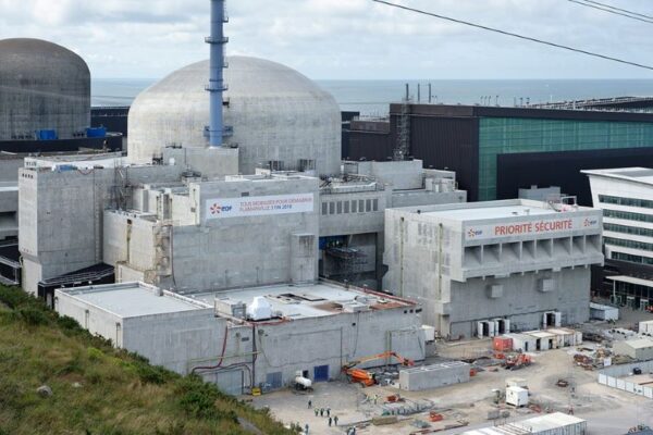 The EPR nuclear reactor at the Flamanville nuclear power plant in France