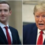 Mark Zuckerberg and Donald Trump