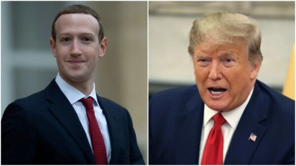 Mark Zuckerberg and Donald Trump