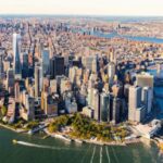 Aerial view of Manhattan in New York City
