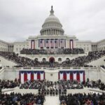 President Donald Trump delivers his inaugural address