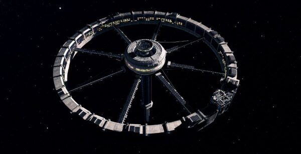 Sci-fi ring-shaped space station