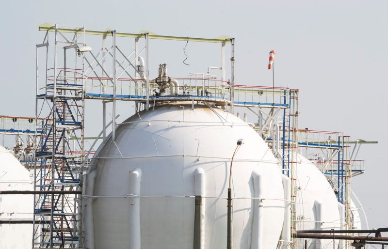 LPG storage tank