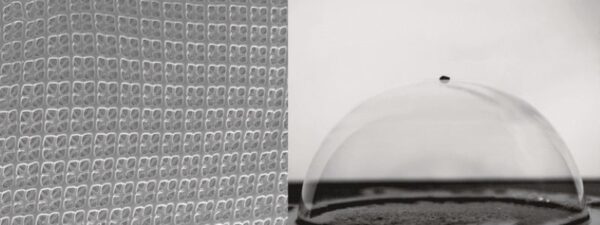 An image of the full lattice geometry is juxtaposed with an 18.75-million cell lattice floating on a bubble.