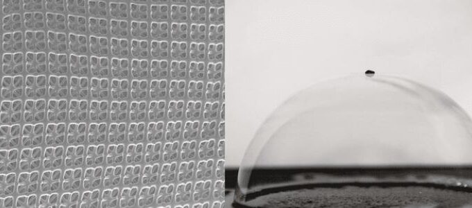 An image of the full lattice geometry is juxtaposed with an 18.75-million cell lattice floating on a bubble.