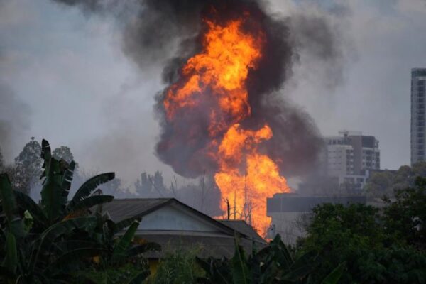 Malaysia gas pipeline explosion fire