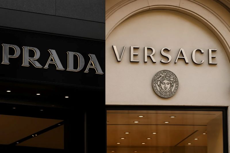 Prada and Versace