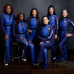 Six women aboard the new shepard spacecraft