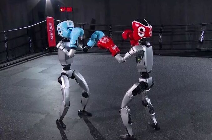 Humanoid robots debut