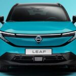 New Nissan leaf electric car