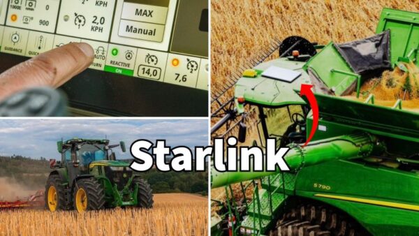 Starlink high speed internet to connect tractors in remote areas