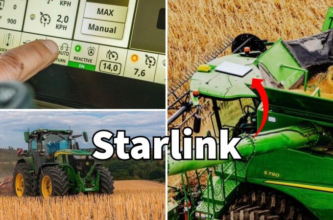 Starlink high speed internet to connect tractors in remote areas