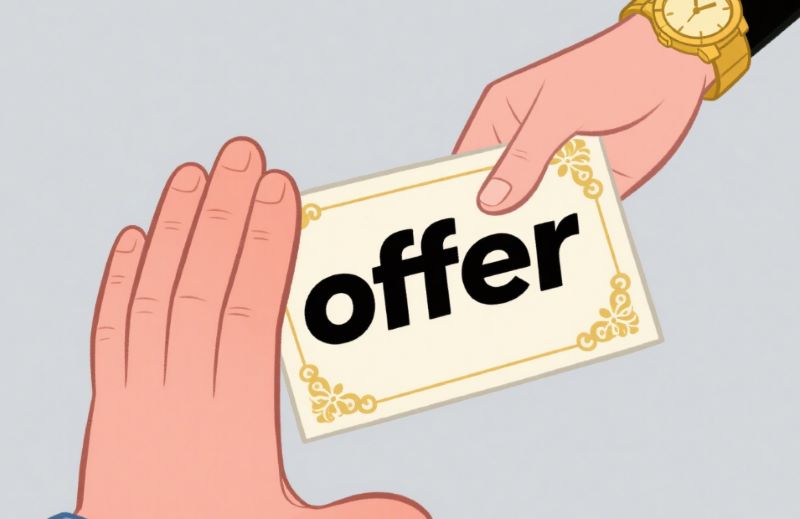 Declining an offer