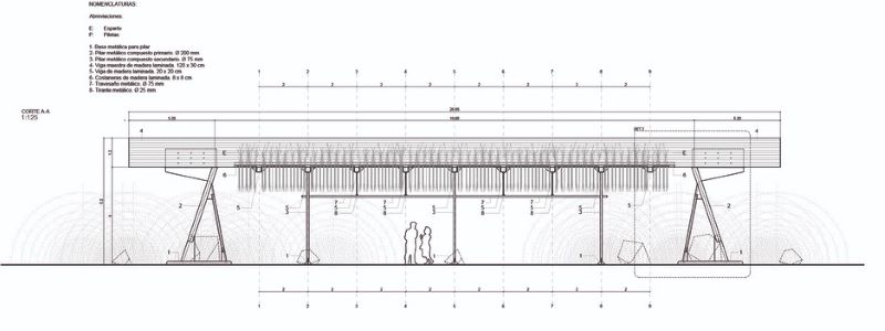 Architectural elevation drawing