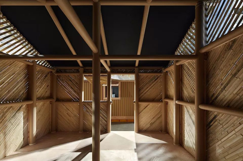 Cardboard temporary buildings