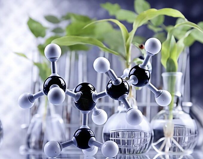 Chemical structure of a pesticide
