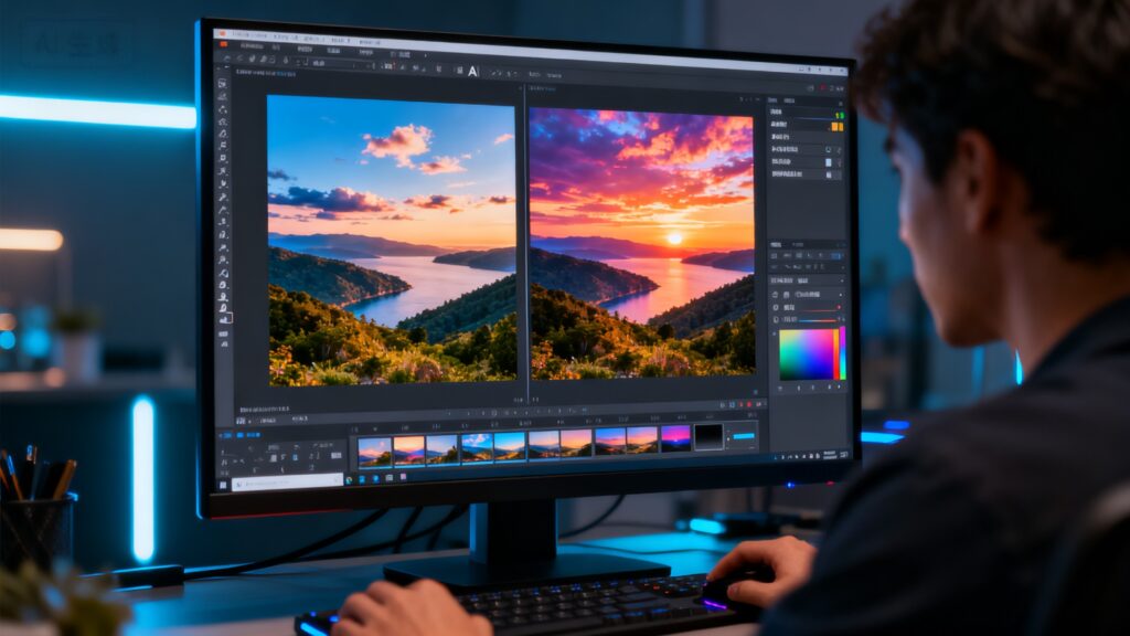 Humans use AI to edit images