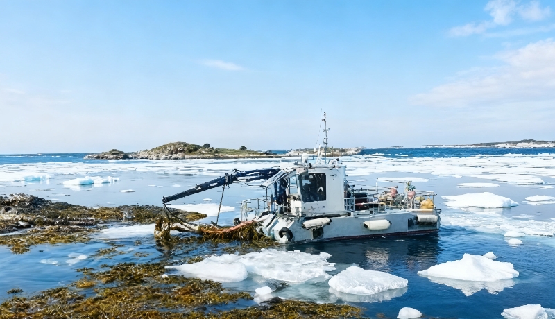 Ships engaged in seaweed