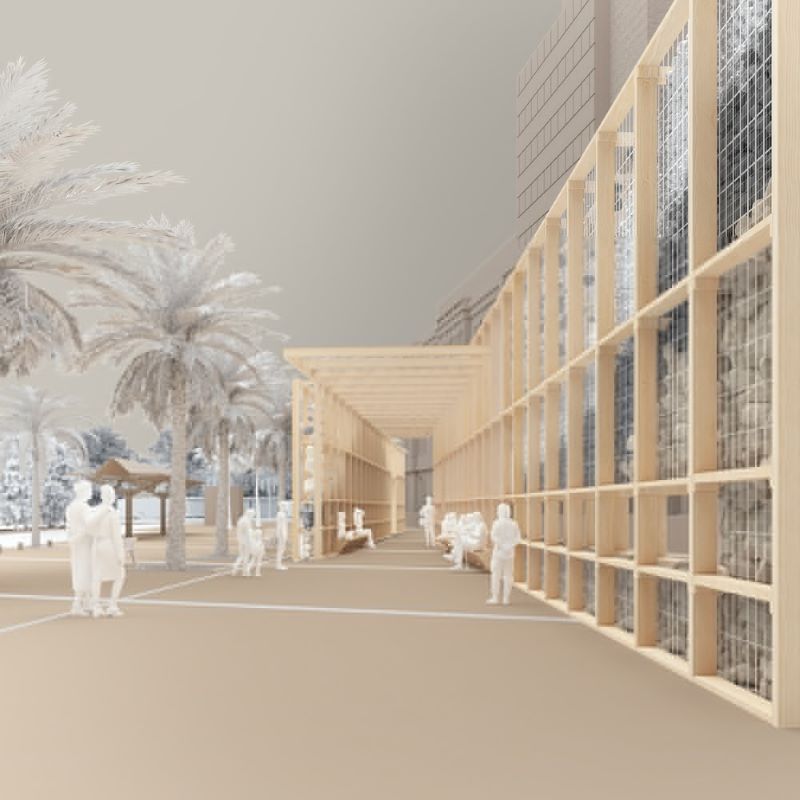 Steel structure rendering