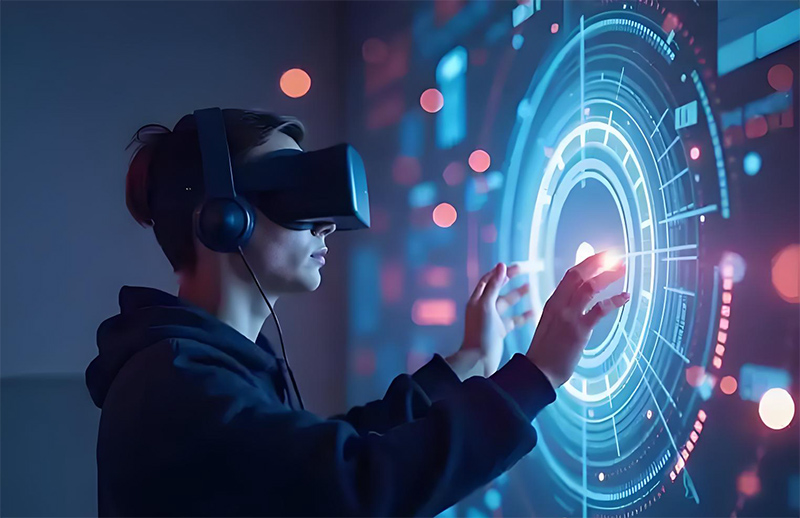 Virtual reality manipulating real objects