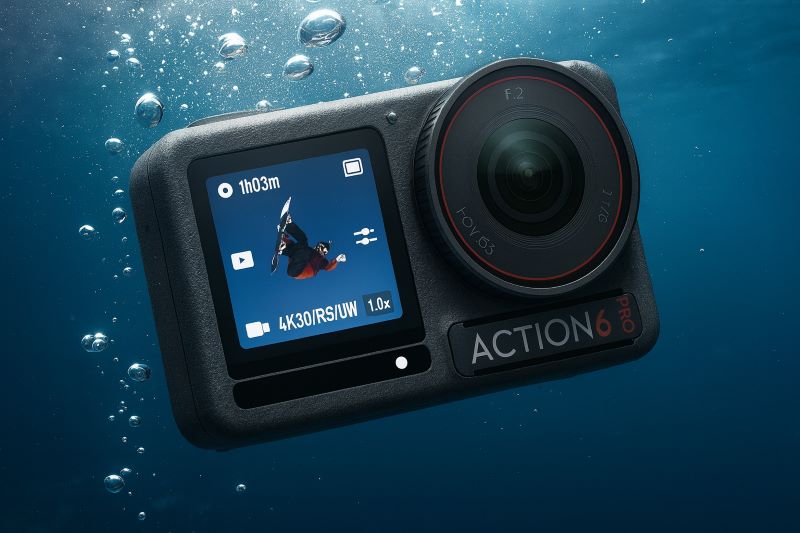 DJI a6 in the water
