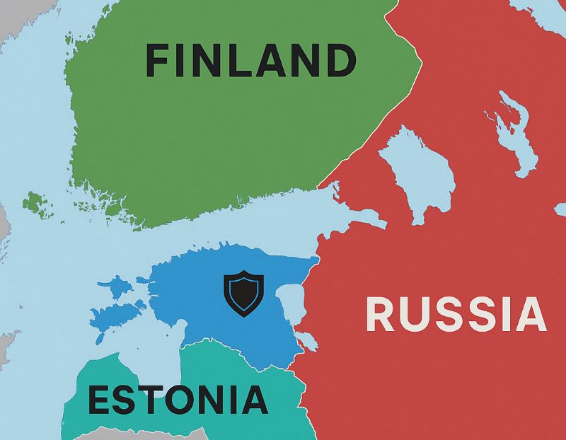 Estonia and Finland with Russia