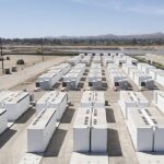 Large scale battery storage field