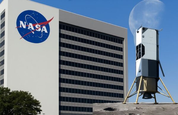 NASA and moon lander