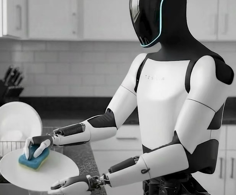 Optimus washing dishes