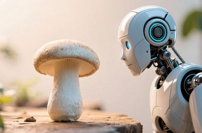 Mushrooms as robot commanders