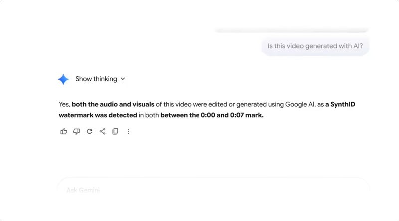 AI video verification in one click