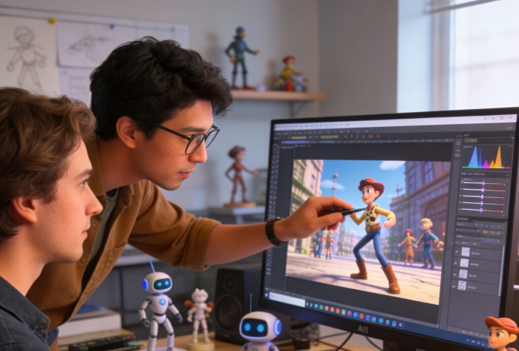 AI-assisted animation production