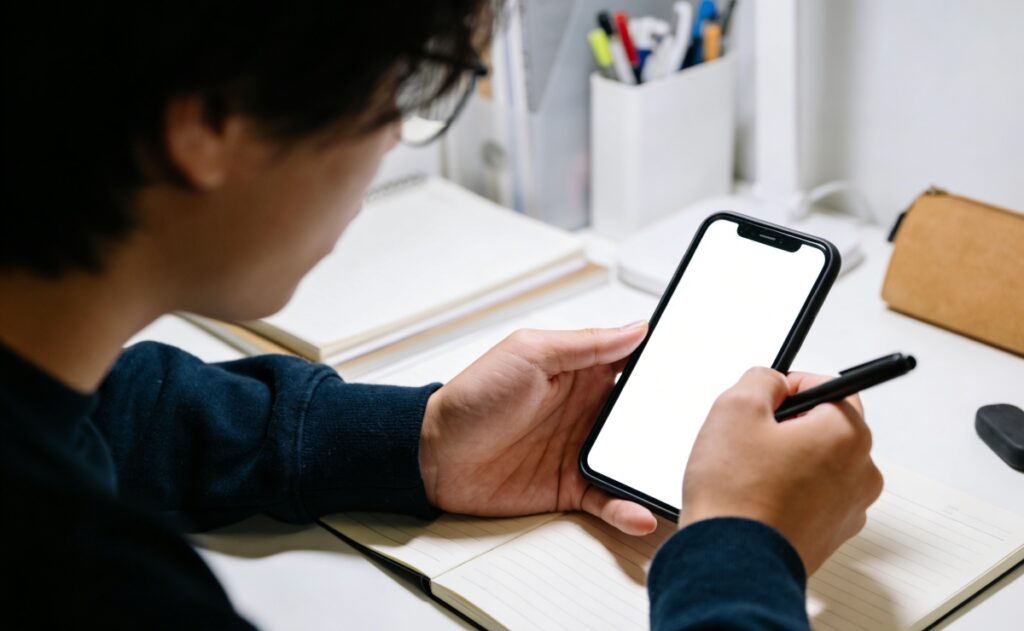 Student using AI to do homework