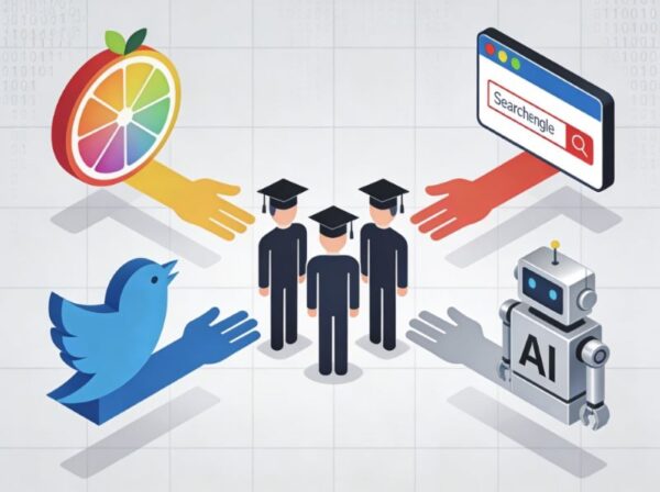 Graduates connected to tech elements