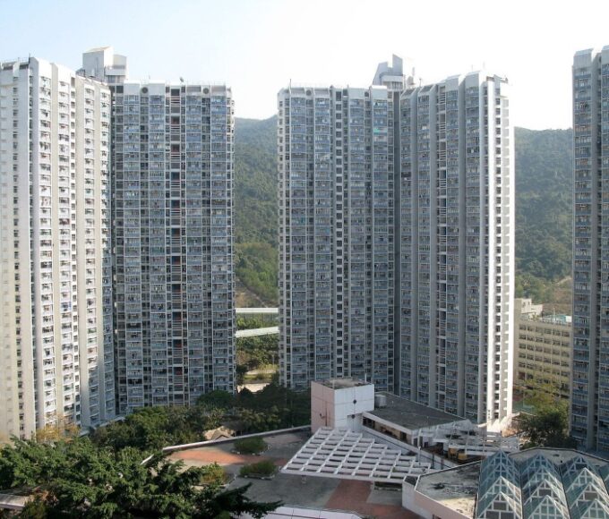 High-density residential towers in hong kong
