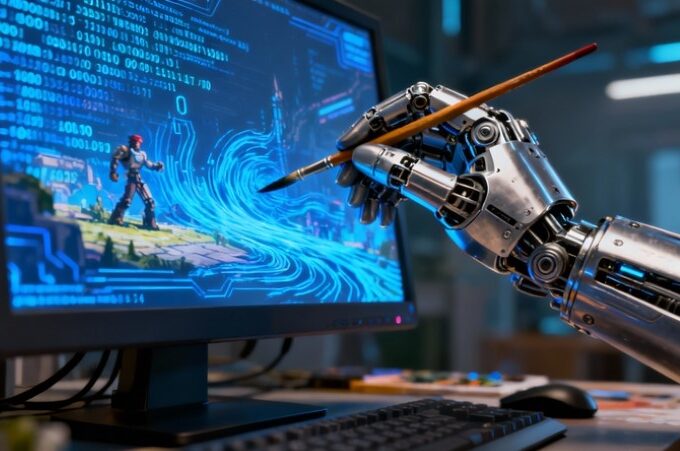 AI-generated game scenes