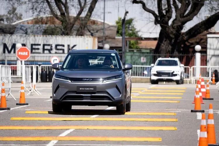 BYD yuan pro ev at port test track